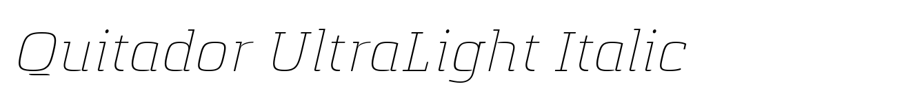 Quitador UltraLight Italic